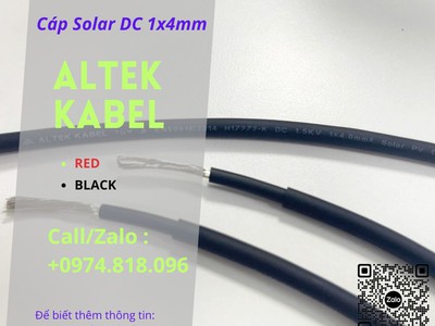 Dây cáp solar DC 1x4mm  1500V   Altek Kabel 4