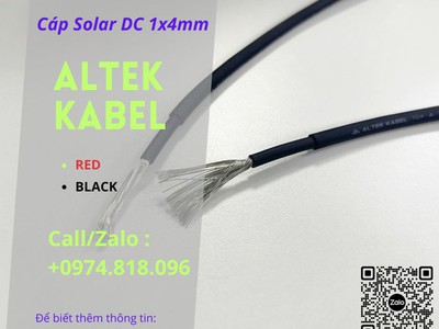 Dây cáp solar DC 1x4mm  1500V   Altek Kabel 5