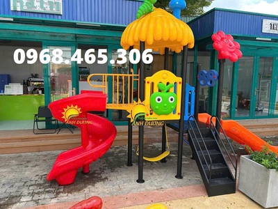 Nhà chòi cầu trượt trẻ em, cầu trượt liên hoàn cho bé 1