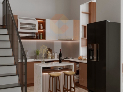Tủ Bếp Acrylic Chữ L Cao Cấp Nhỏ Gọn, Tối Ưu Diện Tích 2