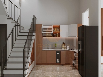 Tủ Bếp Acrylic Chữ L Cao Cấp Nhỏ Gọn, Tối Ưu Diện Tích 0