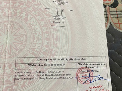 Bán lô đất tái định cư Kiền Bái, phường Thiên Hương, tp Hải Phòng. 2