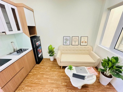 Cho thuê căn hộ mini 1 ngủ 1 khách cực tiện nghi tại Láng Hạ 4