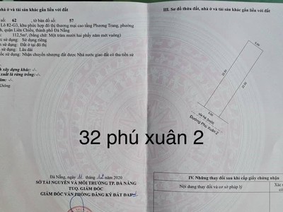 Bán đất đường phú xuân 2 - sát phùng hưng - khu điện âm 2