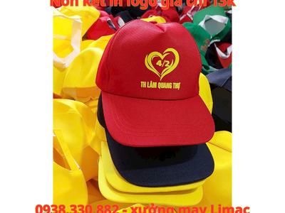 Địa chỉ in nón kết đỏ logo Lâm Quang Tự 0