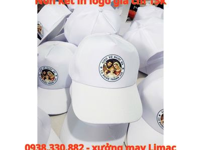 Đặt in nón kết trắng giáo xứ Ngọc Hà giá 13k 0