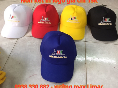 Địa chỉ in nón kết logo công ty giá chỉ 13k 0