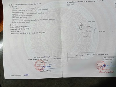 Cực hiếm   đất 54m  trung tâm hòa nghĩa, dương kinh   giá chỉ 7xx triệu   sổ hồng trao tay 4