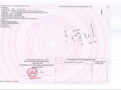 Bán đất nền dự án thị trấn sông đốc, trần văn thời, cà mau, 35 tr/m2, 168 m2 2