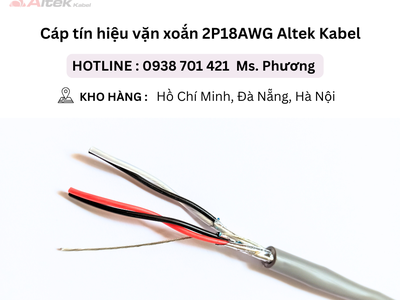 Cáp tín hiệu vặn xoắn 2P18AWG Altek Kabel Đà Nẵng, Hà Nội, Hồ Chí Minh 3