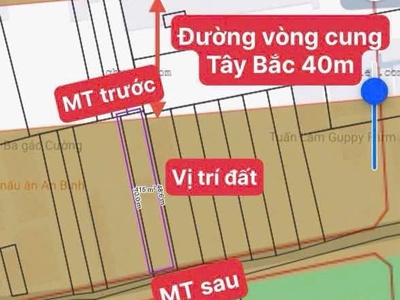 Siêu phẩm đất 2mt đường vòng cung tây bắc  đối diện trường tô ngọc vân 3