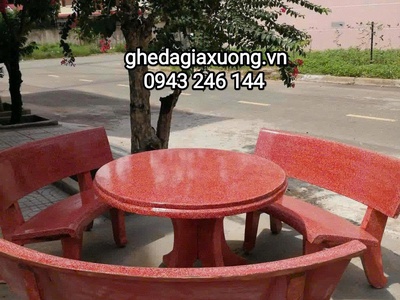 Bộ bàn ghế đá ngoài trời Bình Dương 0