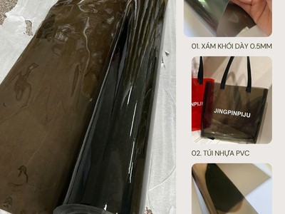 Bán màng nhựa pvc dẻo màu xám khói 1