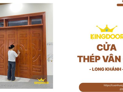 Cửa Thép Vân Gỗ Tại Long Khánh   Lựa Chọn An Toàn   Thẩm Mỹ 0