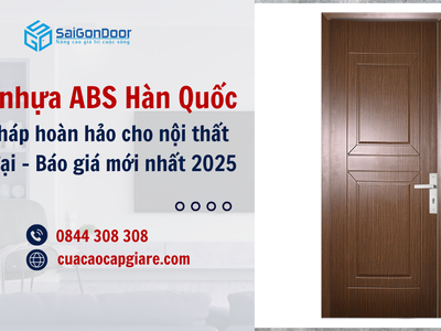 Cửa nhựa abs hàn quốc: giải pháp hoàn hảo cho nội thất hiện đại 0