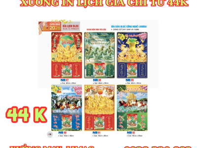 Xưởng in lịch tết 2026 giá chỉ từ 44k 0