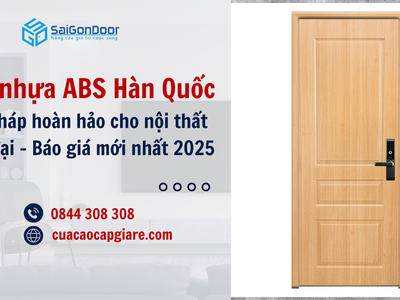 Cửa nhựa abs hàn quốc: giải pháp hoàn hảo cho nội thất hiện đại 1