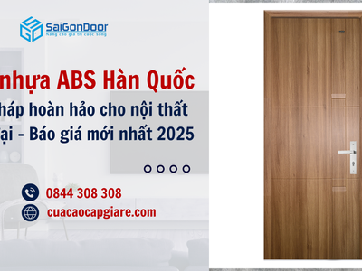 Cửa nhựa abs hàn quốc: giải pháp hoàn hảo cho nội thất hiện đại 2
