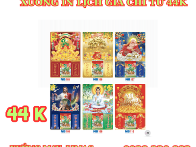 Xưởng in bìa lịch bloc giá từ 44k 0