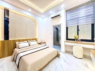Hẻm xe hơi - phú nhuận - 60m2 - 4 tầng btct - 5pn khép kín - 2 mặt tiền - ko quy hoạch - sổ vuông 0