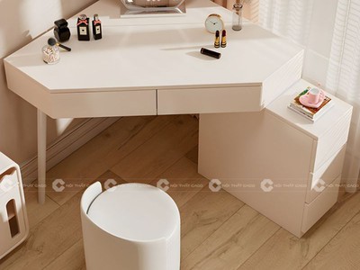 Bàn Trang Điểm Gỗ Công Nghiệp MDF Độc Đáo, Thông Minh 1