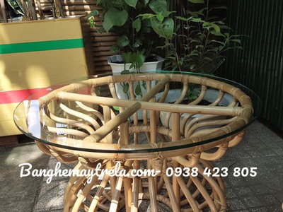 Bàn mây tự nhiên decor 3