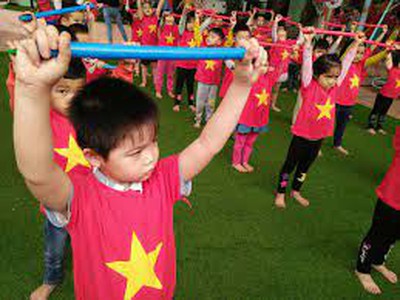 Gậy nhựa tập thể dục cho học sinh lớp 4 lớp 5 hoặc học sinh tiểu học, gậy nhựa50cm0945802244 4
