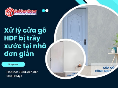 Xử lý cửa gỗ HDF bị trầy xước tại nhà đơn giản 0