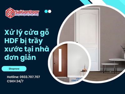 Xử lý cửa gỗ HDF bị trầy xước tại nhà đơn giản 1