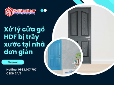 Xử lý cửa gỗ HDF bị trầy xước tại nhà đơn giản 3