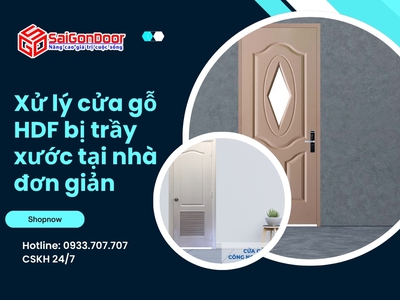 Xử lý cửa gỗ HDF bị trầy xước tại nhà đơn giản 4