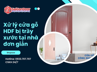 Xử lý cửa gỗ HDF bị trầy xước tại nhà đơn giản 6