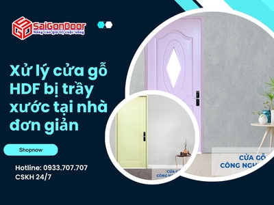 Xử lý cửa gỗ HDF bị trầy xước tại nhà đơn giản 8