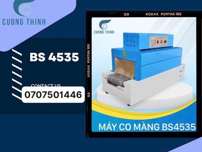 Máy co màng 4535 rút màng co pof và pvc 0