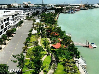 Nhà khu the pearl riverside shr 4 tầng 90m2, vuông   nguyễn văn tuôi long an ss 3