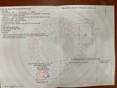 ✅ b.á.n 250m đất biệt thự kđt nguyên khê giá chỉ hơn 100tr/m  2