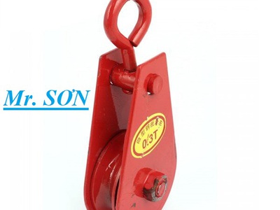Móc treo ròng dọc sắt đỏ 30kg, 50kg,100kg,200,300kg 0912521058 Sơn Mr có puly sắt 1,2,3,5,10 tấn 7