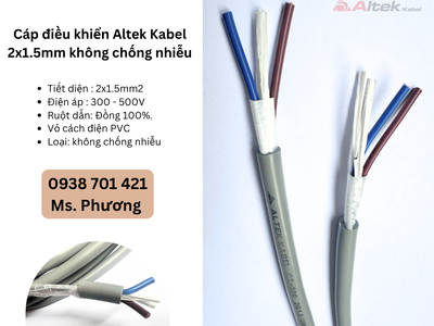 Cáp điều khiển Altek Kabel 2x1.5mm không chống nhiễu Đà Nẵng, Hồ Chí Minh, Hà Nội 2
