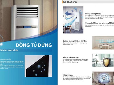 Máy lạnh tủ đứng AQUA AP48KC1QRA/1U48NC1QRB Inverter 5HP 0