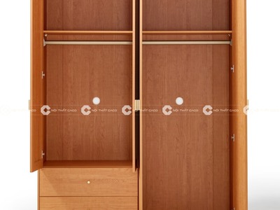 Tủ Quần Áo Gỗ Công Nghiệp Phối Lưới Mây Độc Đáo 2