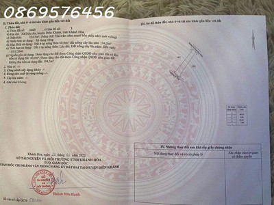 Bán lô đất vườn thổ cư tại diên khánh, khánh hoà 3