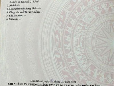 Bán nhà tại xã diên khánh, khánh hoà 3