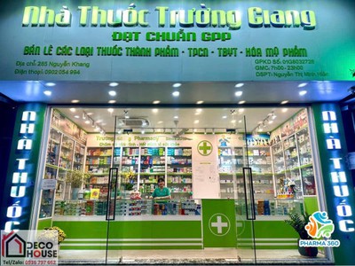 Cấu tạo và ưu điểm nổi bật của cửa kính quầy thuốc 0