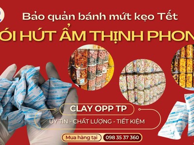 Gói Hút Ẩm Clay OPP Thịnh Phong Tốt Cho Bánh Mứt Kẹo Tết 1