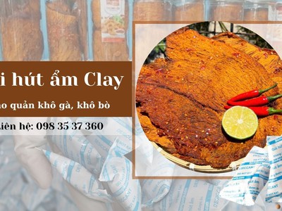 Bảo Quản Khô Gà, Khô Bò Ngày Tết Bằng Gói Hút Ẩm Clay Thịnh Phong 0