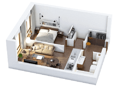Diện tích nhà cấp 4 2 phòng ngủ lý tưởng cho vùng nông thôn Việt Nam 1