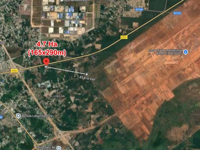Giảm sốc 46 tỷ  4.7ha đất shr sát sân bay long thành   long an đồng nai sss 0