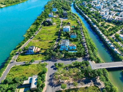 Bán đất biệt thự góc 2mt đường cầu đảo nổi  khu vip  - view sông rất đẹp 1