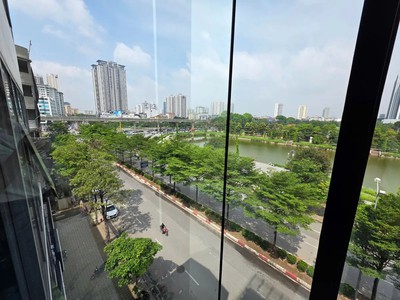 siêu phẩm vp trần vỹ, cầu giấy - 63m2 x 7 tầng thang máy, dòng tiền đỉnh - view hồ điều hòa  2