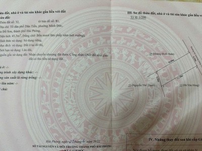 Lô đẹp 45.5m  minh đức   nam đồ sơn, giá hiếm dưới 800 triệu  zalo 0567 222 555 0
